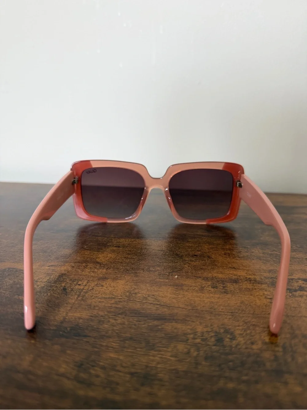 Quay Australia Total Vibe Style Pink Square-Frame Sunglasses